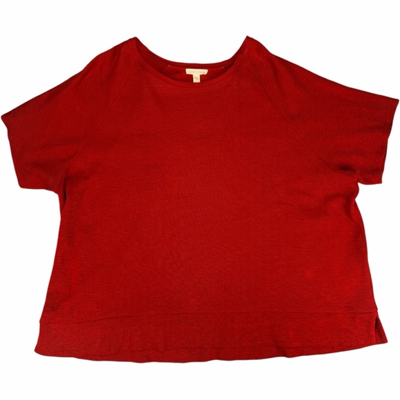 Eileen Fisher Women's 100% Organic Cotton Short Sleeve Tops Size Large (2-Pack) - Picture 4 of 16